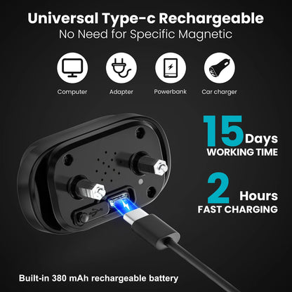 Dog Bark Shock Collar for Large Medium Small Dogs,Smart Bark Collar,Rechargeable anti Barking Training Collar with 7 Adjustable Sensitivity, with Beep Vibration