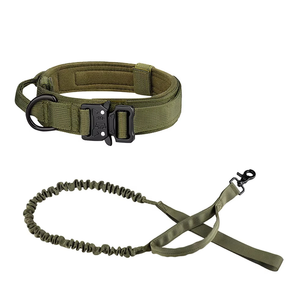 Tactical Dog Collar & Leash Set – Power, Control & Comfort for Every Adventure